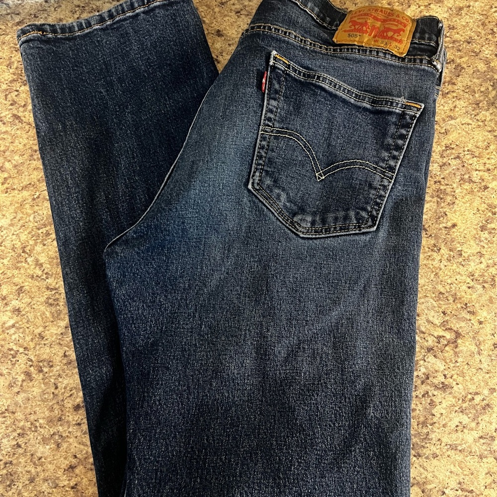 Levi's Men's Dark Blue Straight Jeans